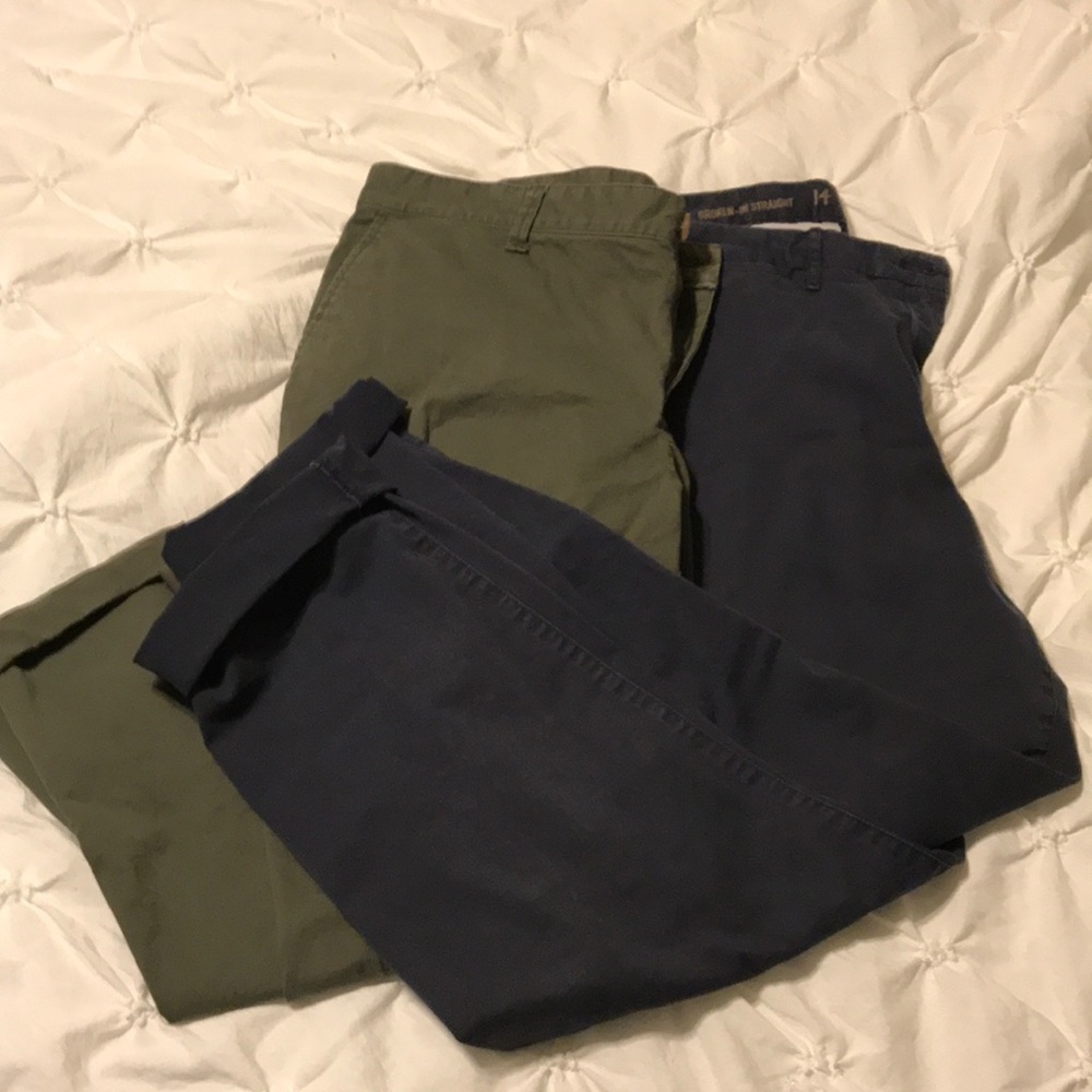 Two pair of Gap Khakis